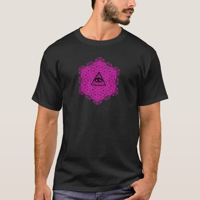 Camiseta Flower of life eye wise (Anverso)