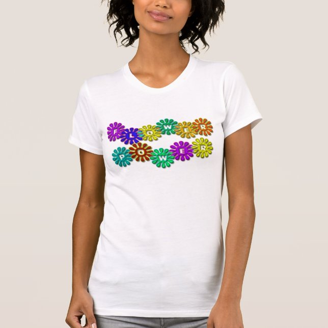 Camiseta Flower power (Anverso)