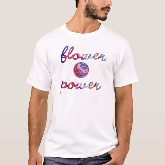 Camiseta flower power (Anverso)