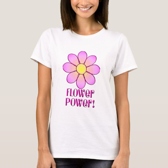 Camiseta Flower power (Anverso)