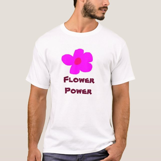Camiseta flower power (Anverso)