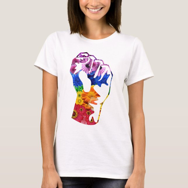 Camiseta Flower power (Anverso)