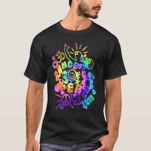 Camiseta Flower Power Dance For Peace Batik Style 1 Gro