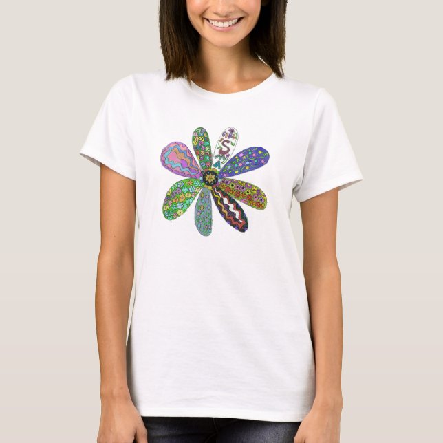 Camiseta Flower power de la curación SMA (Anverso)