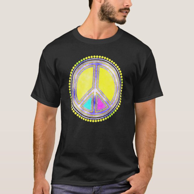 Camiseta Flower Power Peace Sign 2 Fan (Anverso)