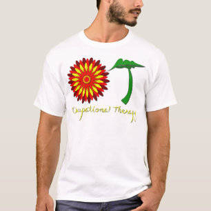 Camiseta Flower power rojo