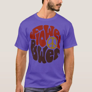 Camiseta Flower Power Word Art 3