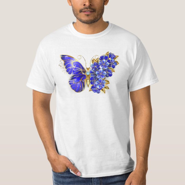 Camiseta Flower Sapphire Butterfly (Anverso)
