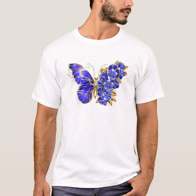 Camiseta Flower Sapphire Butterfly (Anverso)