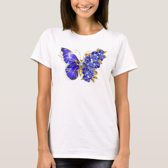 Camiseta Flower Sapphire Butterfly (Anverso)