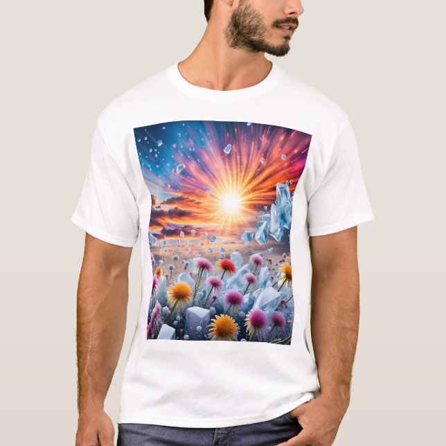 Camiseta Flower Sunset (Anverso)