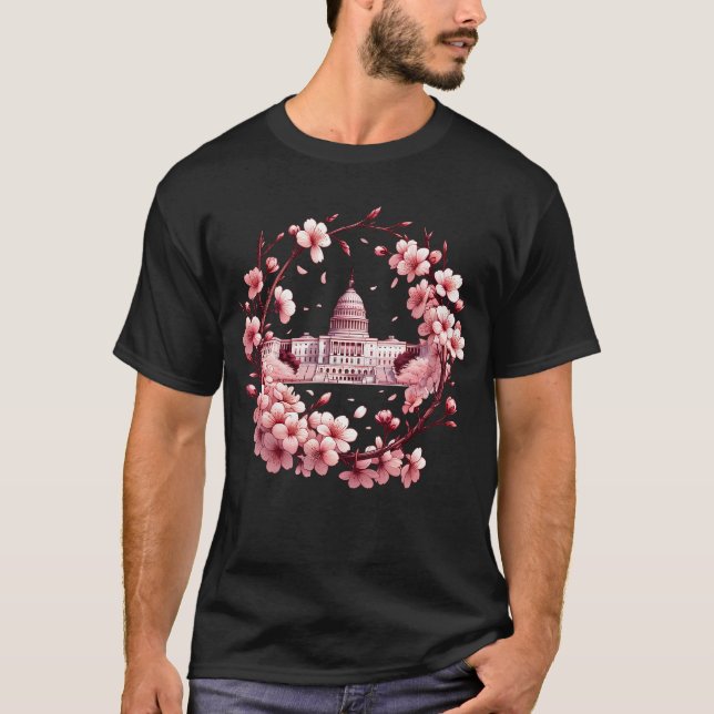 Camiseta Flower Tree Washington DC (Anverso)