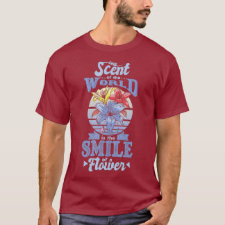 Camiseta Flower with Plants and Floral with Gardener and