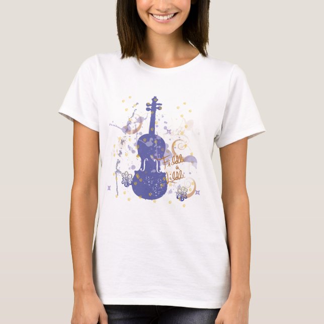 Camiseta flowerfiddle (Anverso)