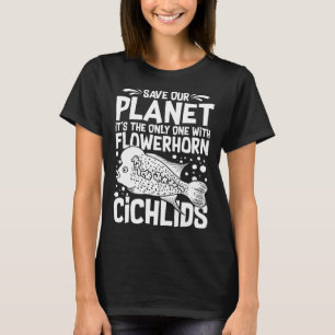 Camiseta Flowerhorn Cichlid Aquarium Food Tank Propietario