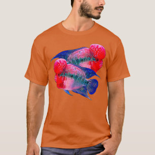 Camiseta Flowerhorn Cichlid Fish Aquarium Dueños Regalos Cl
