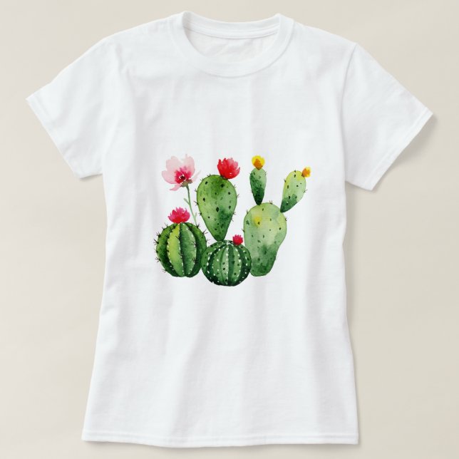 Camiseta  Flowering cacti (Diseño del anverso)