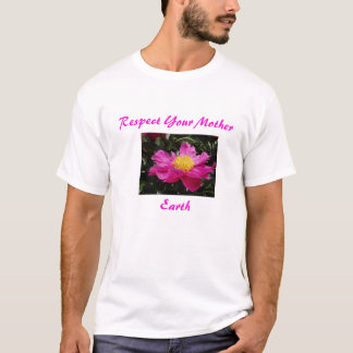 Camiseta Flowers002, tierra, respetan a su madre