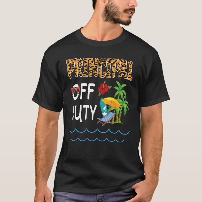 Camiseta Flowers Beach Trees Summer Break Vacation Principa (Anverso)