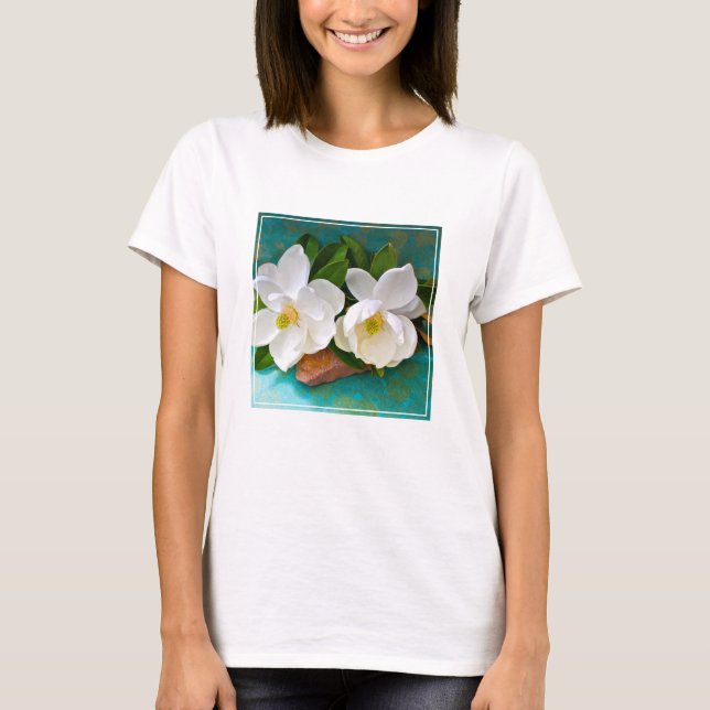 Camiseta Flowers | Magnolia Flower (Anverso)