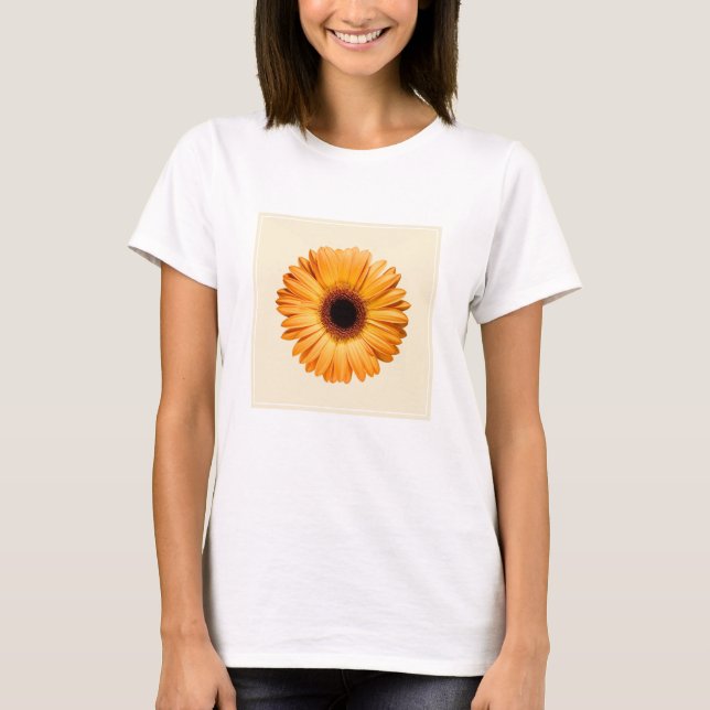 Camiseta Flowers | Orange Gerbera (Anverso)