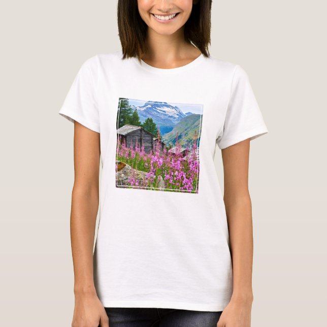 Camiseta Flowers | Summer Matterhorn Switzerland (Anverso)