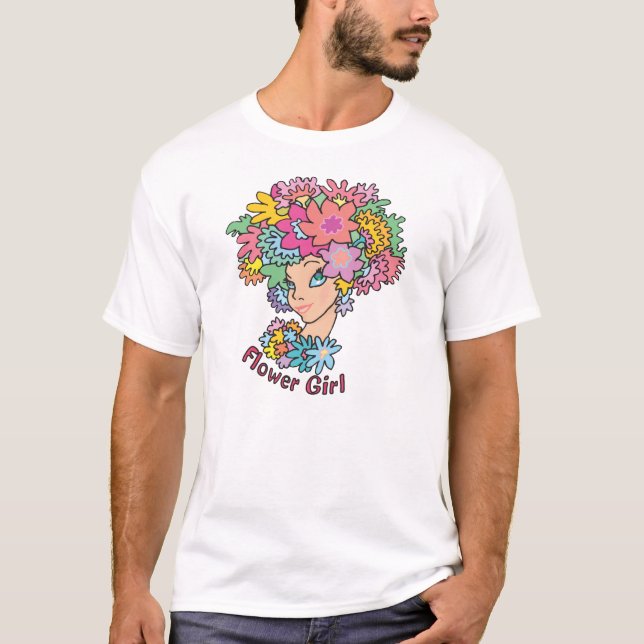 Camiseta Flowery Flower Girl (Anverso)