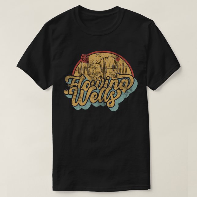 Camiseta Flowing Wells, Arizona (Diseño del anverso)