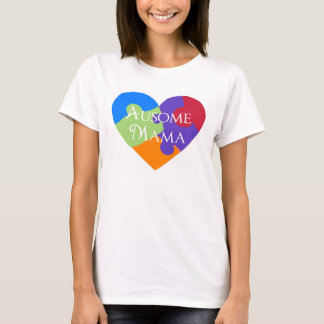 Camiseta Flowy Ausome Mama Shirt