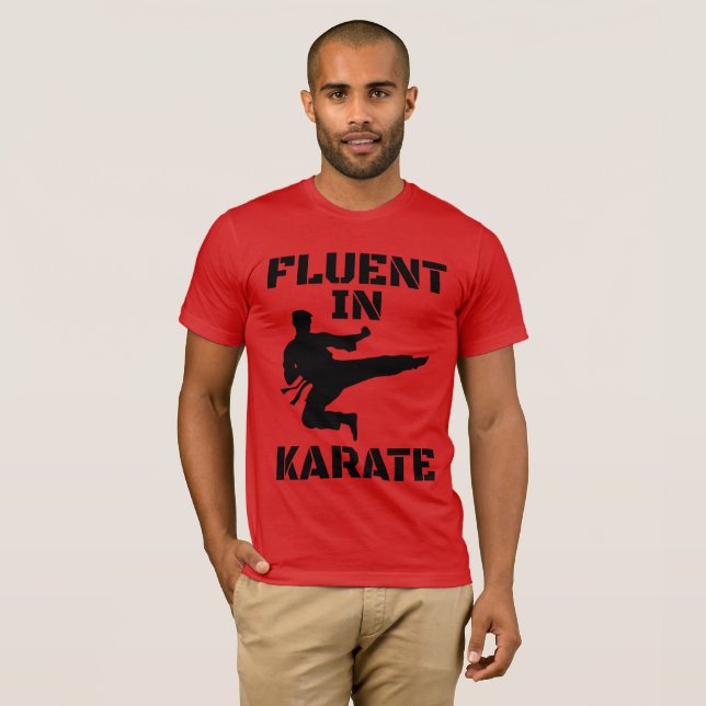 Camiseta Fluent in Karate Funny Karate T-Shirt (Anverso completo)