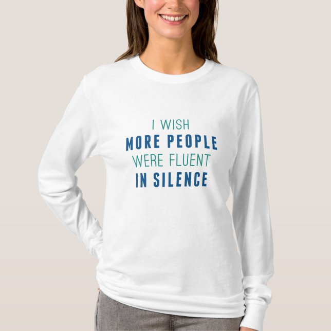 Camiseta Fluent In Silence (Anverso)