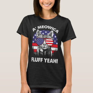 Camiseta Fluff Yeah Patriótico Americano 4 De Julio G