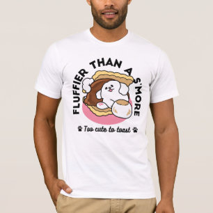 Camiseta Fluffier Tha S’more - Perro y bollo de postre