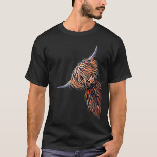 Camiseta Fluffin´ cow with wild hair   Scottish Highland Ca