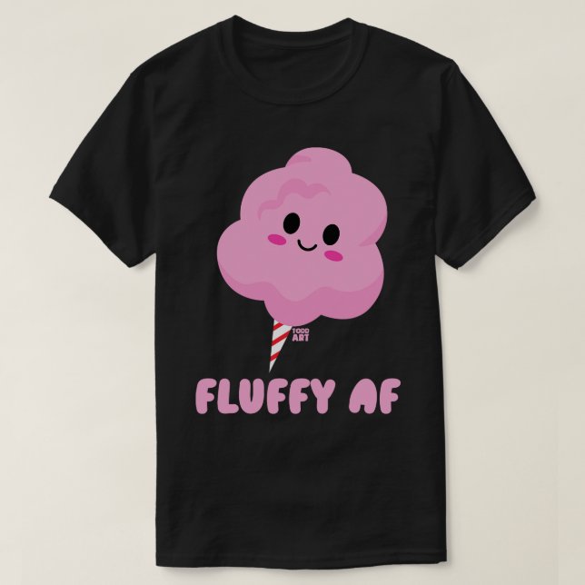 CAMISETA FLUFFY AF (Diseño del anverso)