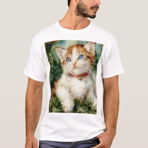 Camiseta Fluffy navidades cat Watercolor