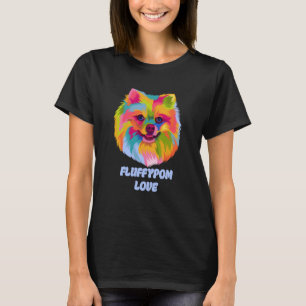 Camiseta Fluffypom Love Humor Pomeranian Pom Pom Pom Animal