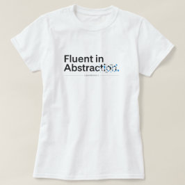 Camiseta Fluido en el diseño de codificación minimalista de