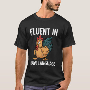 Camiseta Fluido En Lenguaje Aviar Amante Sarcástico De Gall