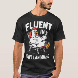 Camiseta Fluido En Lenguaje De Aves Divertido Castigo De Po