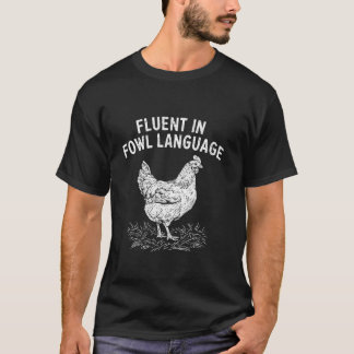 Camiseta Fluido En Lenguaje De Aves Divertido Día Del Padre