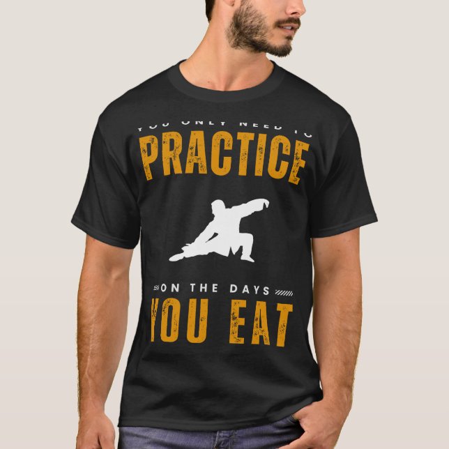 Camiseta Fluir a la risa con Tee  Fin de práctica tai chi (Anverso)