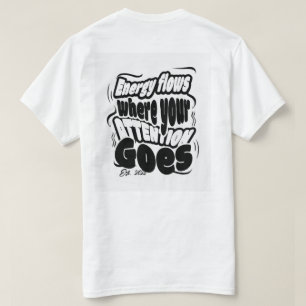 Camiseta Flujo de Enfoque y Energía - Estética de Tipografí