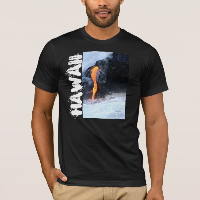 Camiseta Flujo de lava hawaiano (Anverso)