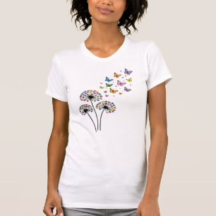 Camiseta Flujo de mariposas de diente de león