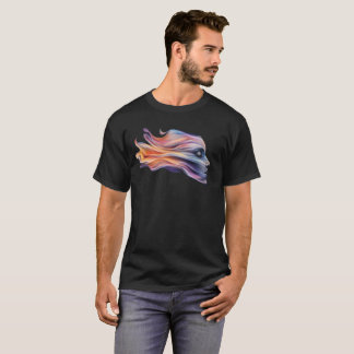 Camiseta Flujo de perfil femenino en colores cósmicos