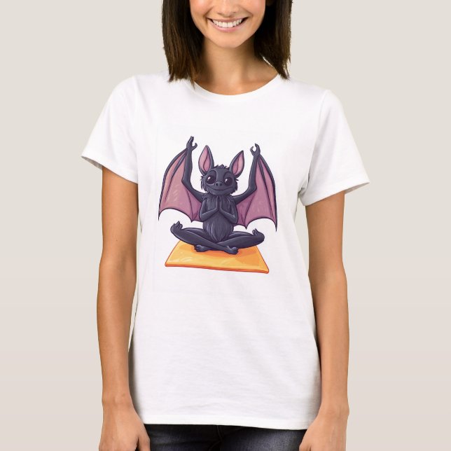 Camiseta Flujo de Yoga de Murciélago (Anverso)