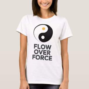 Camiseta Flujo Sobre Fuerza Yin Yang Yoga Lance Ropa _2