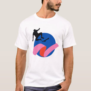 Camiseta Flujo urbano: patinar los virus abstractos