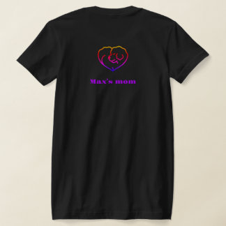 Camiseta Fluo Cute Personalisiert Hund Mama